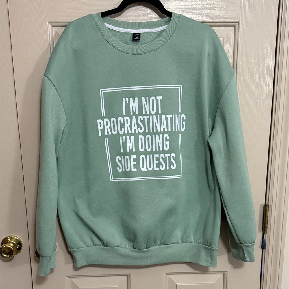 SHEIN Curve 2XL Mint Green Sweater